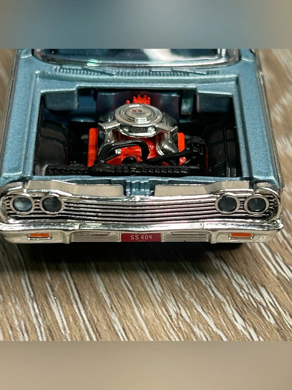 Vintage ERTL 1/43 1964 Chevrolet Impala SS 409 Hardtop Diecast Blue Model 1780SF